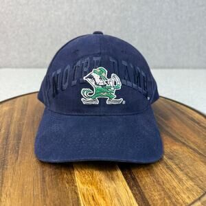 Notre Dame Fighting Irish Hat Navy Blue Adjustable NCAA Starter The Right Hat